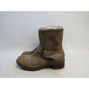 Skechers Womens Size 5 M Brown Suede Buckle Fashion Ankle Boots